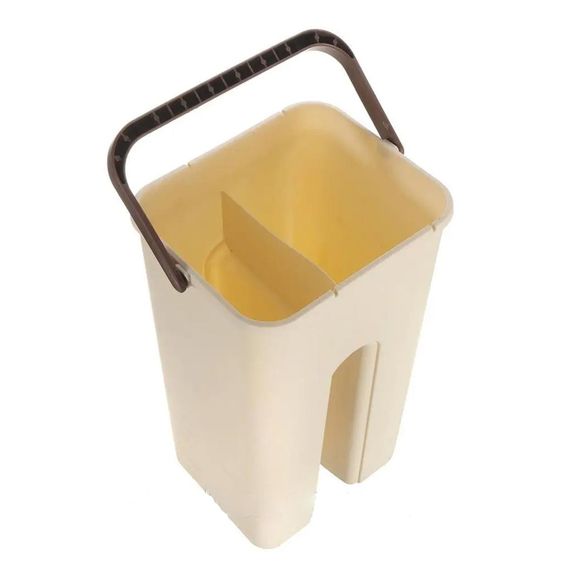 Комплект для прибирання швабра та відро 3,5л з автоматичним віджимом, Scratch Cleaning Mop, Бежевий / Швабра ледарка з відром | Зображення 4