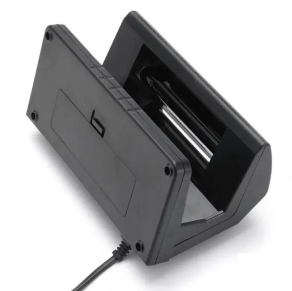 Детектор валют UKC настольный переносной ультрафиолетовый лампа для проверки денег от сети 220V Black | Зображення 6