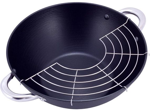 Казан чавунний "Wok" 4.5л, з антипригарним покриттям і аромо-кришкою | Зображення 6