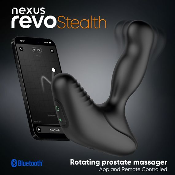 Смарт-масажер простати Nexus Revo Stealth with APP, вібрація+ротація, пульт ДУ, до 10 годин роботи | Зображення 8