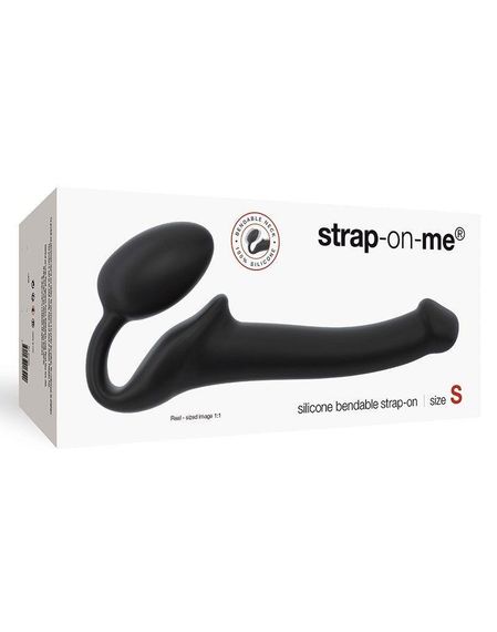 Безремневой страпон Strap-On-Me Black S, полностью регулируемый, диаметр 2,7см Sex Aura | Зображення 2
