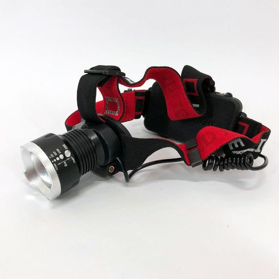 Фонарик на голову с зарядкой, Налобный фонарик с регулируемым ремешком, Фонарь на голову диодный PV-49 | Зображення 1