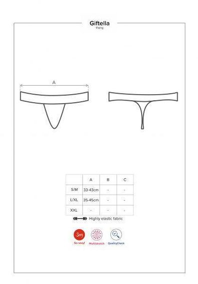 Стринги Obsessive Giftella thong red S/M Sex Aura | Зображення 2