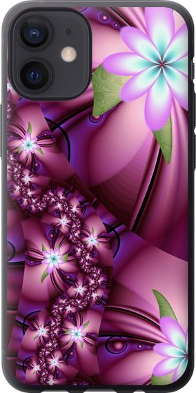 Чехол на iPhone 12 Mini Цветочная мозаика "1961u-2071-17620"