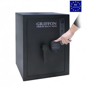 Сейф взломостойкий Griffon CLE I.55.FP BLACK (с отпечатком пальцев)