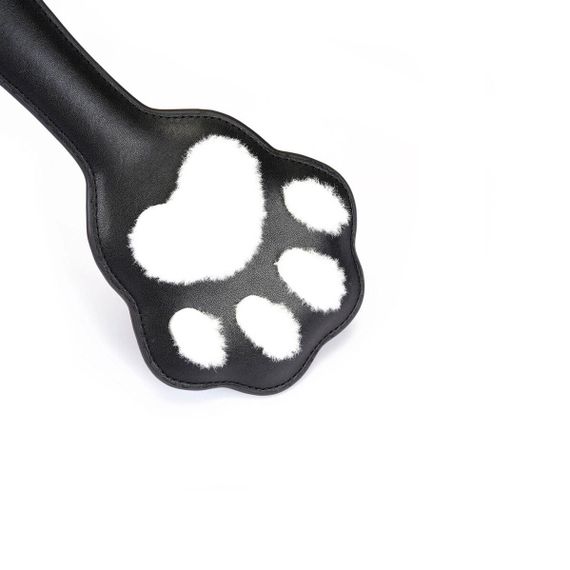 Паддл в виде кошачьей лапки Liebe Seele Round Paddle Black/White Sex Aura | Зображення 2