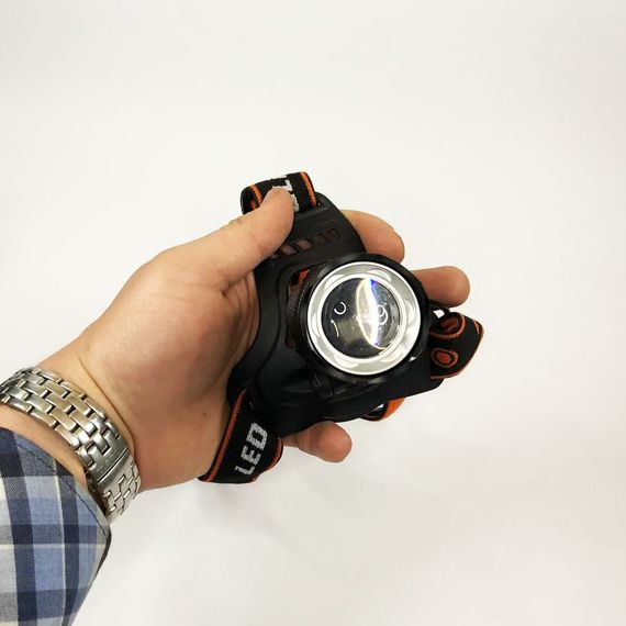 Ліхтар налобний Police BL-2189 T6 (MicroUSB), універсальний, з оптичним зумом, EL-618 водонепроникний ліхтар | Зображення 4
