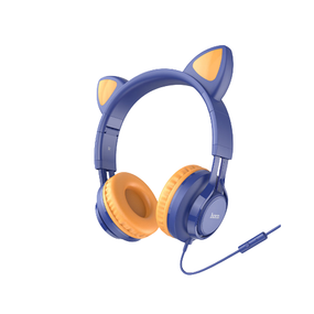 Навушники Veron W36 з мікрофоном Cat ear Midnight Blue