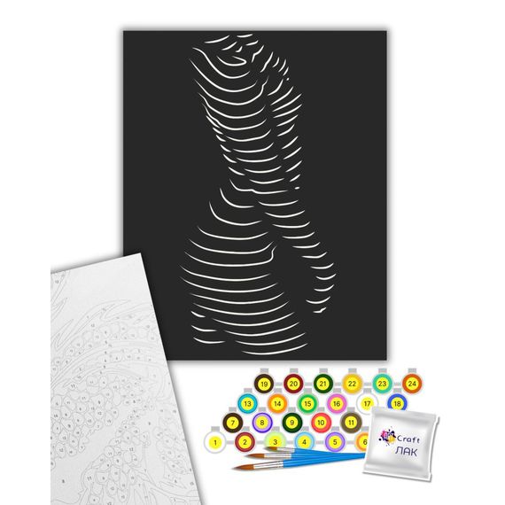 Картина по номерам "Обольстительный силуэт" 10117-AC 40х50 см | Зображення 1