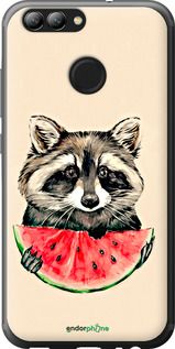 Чохол на Huawei Nova 2 Єнотик з кавуном "4605t-1021-2448"