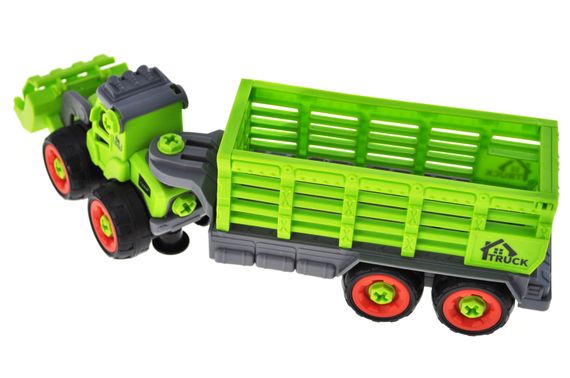 Трактор конструктор CXL900-110A в коробці р.33x8,5x12,5 см YG Toys | Зображення 2