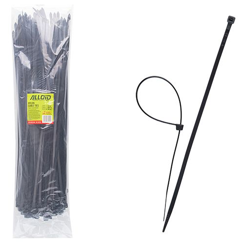 Хомут пластиковий Alloid 7.6 х 500 100 шт./уп. чорний