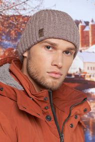 Мужская шапка «Стивен II» темный кофе