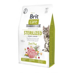 Корм сухий Brit Care Cat Grain Free Sterilized Immunity Support для стерилізованих котів для підтримки імунітету зі свининою