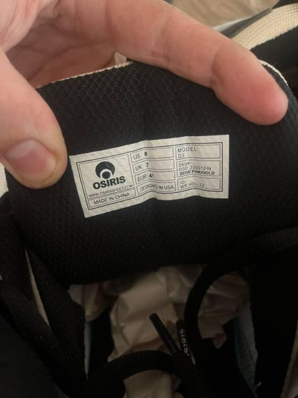 Чоловічі кросівки Osiris D3 Black/Grey весна / літо / осінь 8001 43 27,5 | Зображення 1