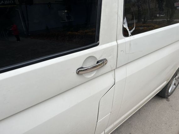 Накладки на торец ручки (нержавійка) 4 штуки для Volkswagen T5 2010-2015 рр | Зображення 2