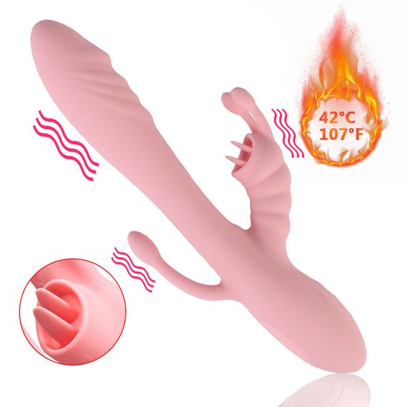 (ПОВРЕЖДЕННАЯ КОРОБКА) Вагинально- клиторальный вибратор "Eros vibrator", тройная стимуляция, 10 режимов Sex Aura | Зображення 6