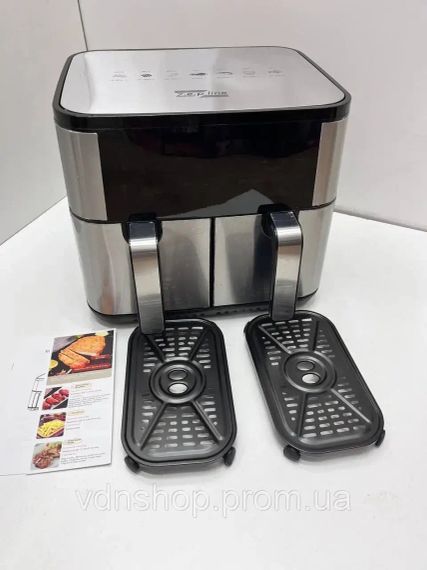 Аерофритюрниця на 2 чаші Zepline ZP-209 з потужністю 4000Вт на 12л | Зображення 1