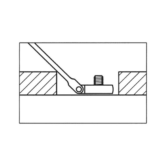 Комбінований гайковий ключ з тріскачкою на шарнірі ZEBRA®, 274 мм 22 мм | Зображення 4