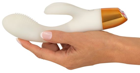 Светящийся вибратор в темноте Glow in the dark Rabbit 10 режимов вибрации Sex Aura | Зображення 8