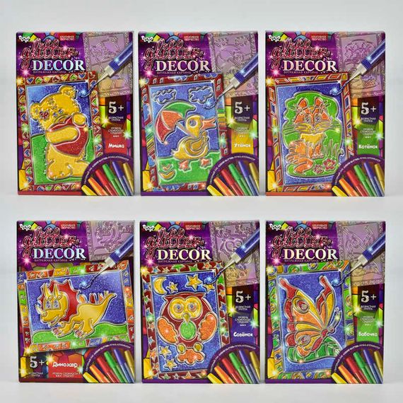 Набор для творчества "Glitter decor" GD-01 Danko Toys Вид 2 | Зображення 1
