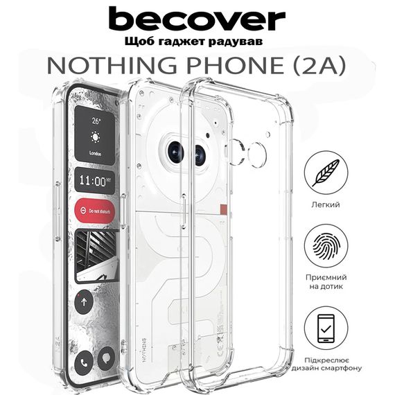 Чохол до мобільного телефона BeCover Anti-Shock Nothing Phone (2a) Clear (711793) | Зображення 4