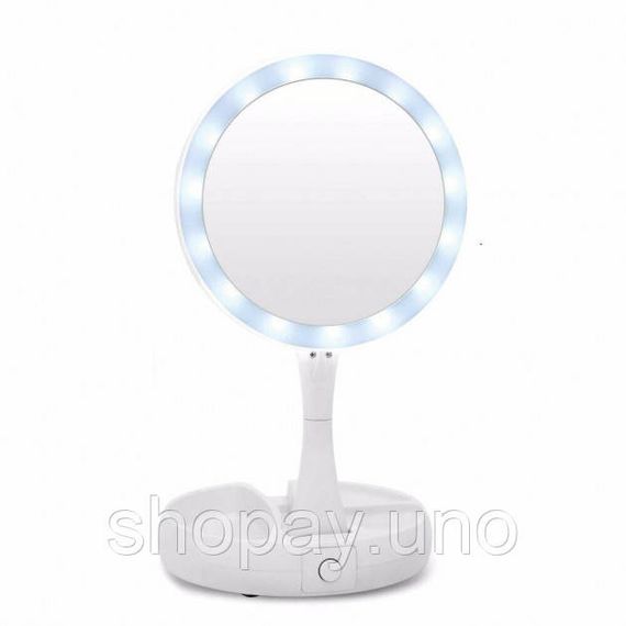 Зеркало для макияжа с сенсором My Fold Away Mirror, Зеркало для макияжа с подсветкой 360 градусов CE-24 | Зображення 9