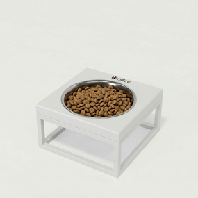 Миска на подставке для кошек и маленьких собак Hollky Base Solo S (1 × 0,45 л) Solo S-18187-WHWH