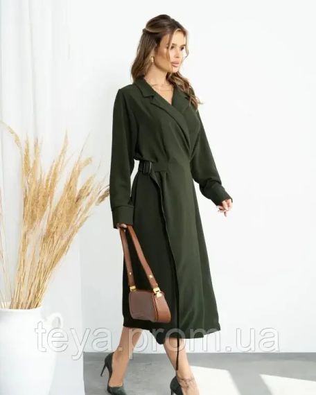 Плаття для жінок колір хакі розміри S, M, L, XL, XXL, 3XL FI_008583 | Зображення 1