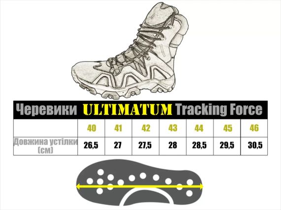 Берці Ultimatum Tracking Force B-107 Gore-tex,тактичні армійські берці ЗСУ, Військові берці гортекс Койот | Зображення 6