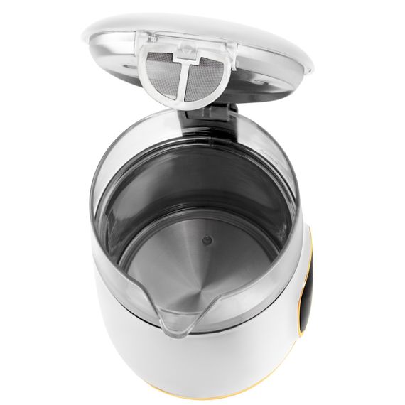 Електрочайник скляний Adler AD 1305 білий/золотий 1,7 л, 2200 Вт, з регулюванням температури | Зображення 4