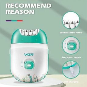 Женский эпилятор для зоны бикини VGR V-726, Женская электробритва для удаления волос с LV-299 тела, Депилятор