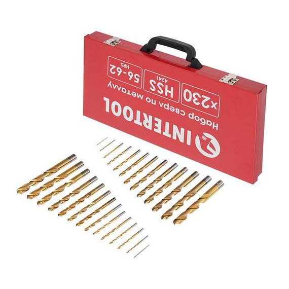 Набір свердел для металу (HSS, 230 од.) INTERTOOL SD-03091 | Зображення 4