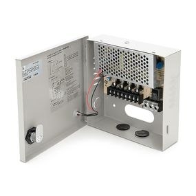 Імпульсний блок живлення 12V-5A / 4CH в боксі з замком перфорований, 4-х канальний, Q30