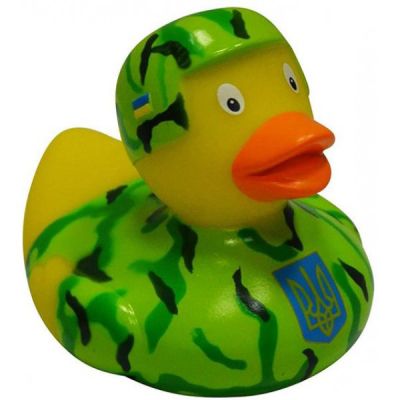Іграшка для ванної Funny Ducks Милитари утка (L1847) | Зображення 1