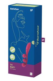 Вибратор Tri Ball 1 red sexstyle