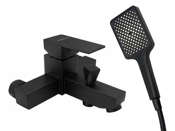 Змішувач для ванни короткий гусак MILLZ чорний MRS-AL-F1(Black) 1/10