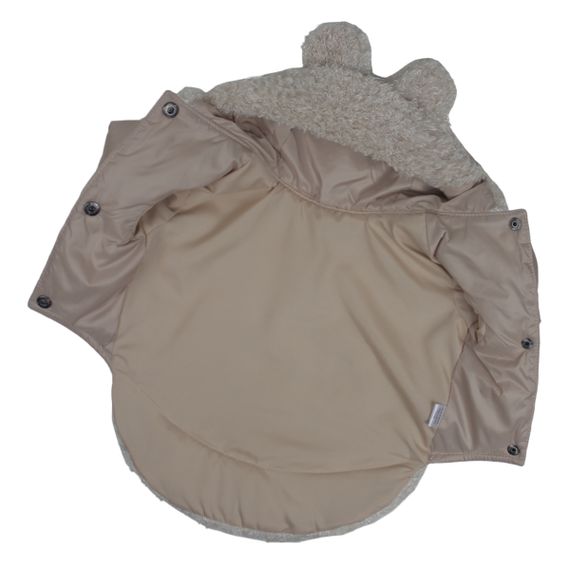 Куртка з хутром світло бежева K-67 | Зображення 3