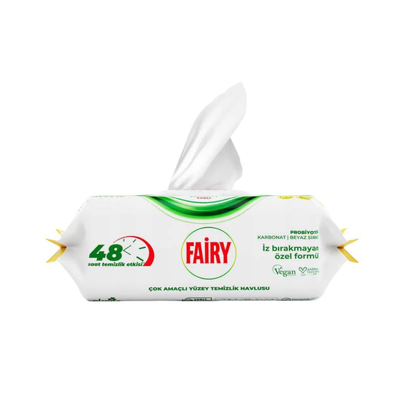 Вологі серветки для прибирання Fairy Lemon 100 шт | Зображення 1