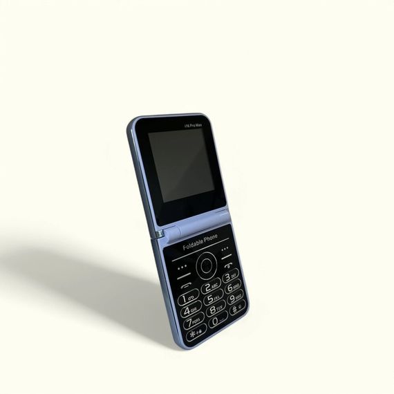 Кнопковий мобільний телефон розкладачка AIEK I16 Max на 4 сім карти Blue | Зображення 5