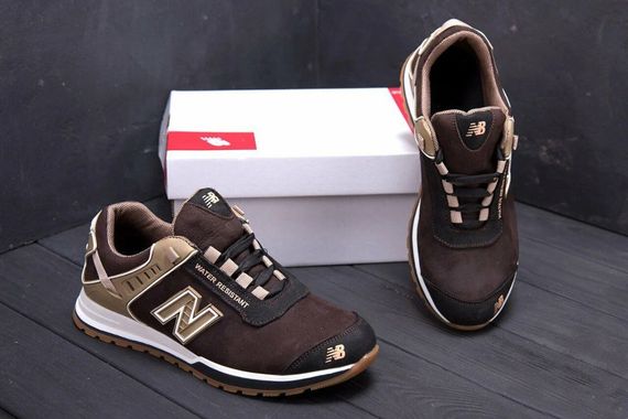 шкіряні кросівки New Balance Brown | Зображення 1