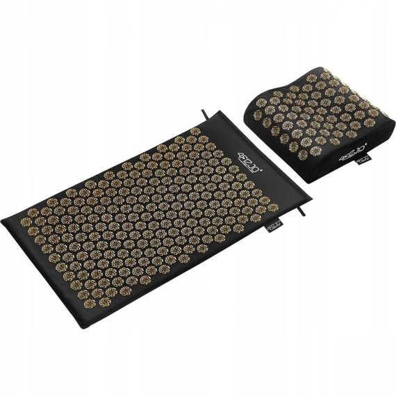 Килимок акупунктурний з подушкою 4FIZJO Ergo Mat Аплікатор Кузнєцова Black/Gold (P-5907739313881) | Зображення 6