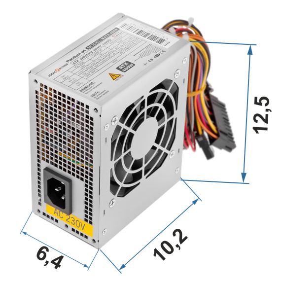 БВ Комп'ютерний блок живлення LP-MICRO-ITX-400-8-2SATA | Зображення 1