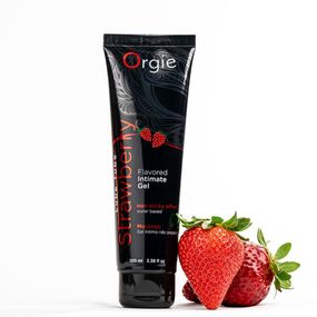 Лубрикант на водній основі Orgie Lube Tube Strawberry, 100 мл, зі смаком та ароматом полуниці Sex Aura