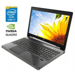 Мобильная рабочая станция HP EliteBook 8560w / 15.6" (1920x1080) TN / Intel Core i7-2630QM (4 (8) ядра по 2.0 - 2.9 GHz) / 8 GB DDR3 / 500 GB HDD / nVidia Quadro 1000M, 2 GB DDR3, 128-bit / WebCam / DVD-ROM б/у