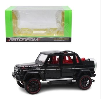 Машина металева 7579 АВТОПРОМ, 1:24 Mercedes-Benz, світло, звук, відкр.двері, в коробці (6900001197003) Чорний | Зображення 1
