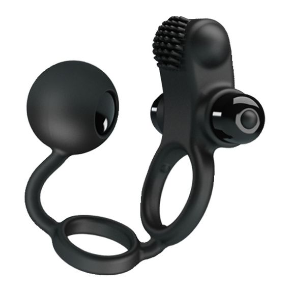 Ерекційне кільце - Pretty Love Vibration Penis Sleeve IV Black Sex Aura | Зображення 7