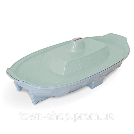 Детская песочница Корабль 03355/7, 140×72×40 см, с крышкой