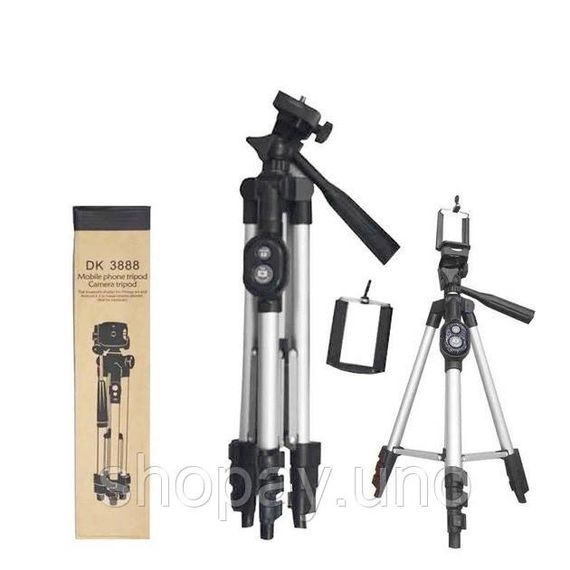 Трипод триногу штатив Tripod DK-3888 з пультом Bluetooth | Зображення 5