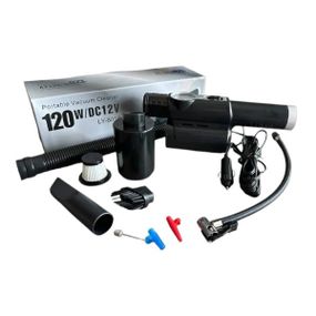 Пылесос автомобильный с насадкой + воздушный компрессор с манометром от прикуривателя 120W/DC12V Xthysq